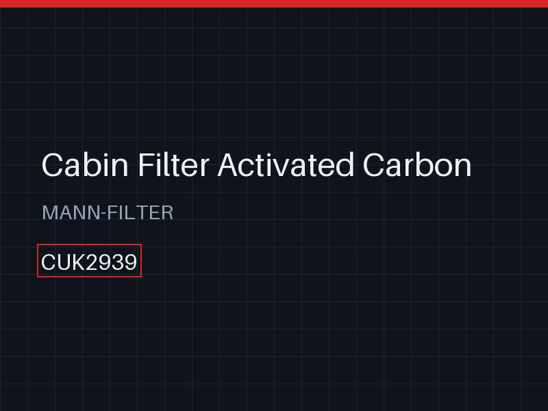 Cabin Filter Activated Carbon