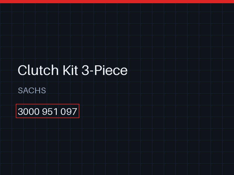 Clutch Kit 3-Piece