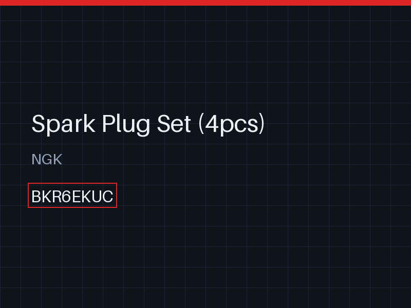 Spark Plug Set (4pcs)